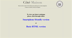 Desktop Screenshot of cotemaison.com.au