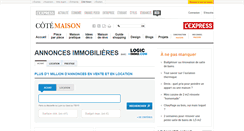 Desktop Screenshot of immobilier.cotemaison.fr